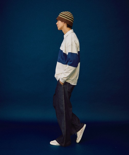「POLO BCS」 スウェットカットソー LARGE ネイビー メンズ_画像4