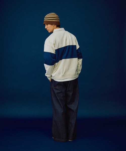 「POLO BCS」 スウェットカットソー LARGE ネイビー メンズ_画像5