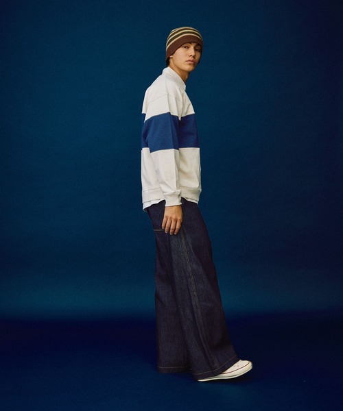 「POLO BCS」 スウェットカットソー LARGE ネイビー メンズ_画像6