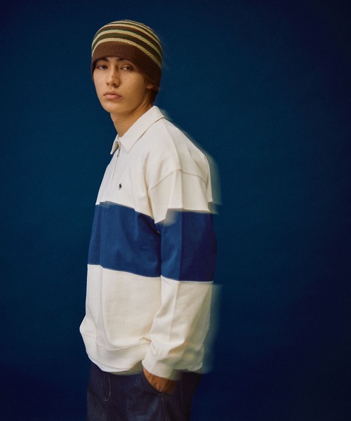 「POLO BCS」 スウェットカットソー LARGE ネイビー メンズ_画像9