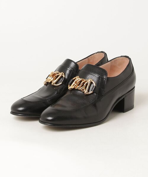 「GUCCI」 Ice Lolly Leather シューズ 37.5 ブラック レディース