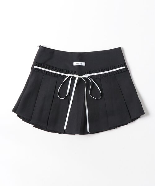 TITTY＆CO.（ティティーアンドコー） スカート フリルリボンプリーツ
