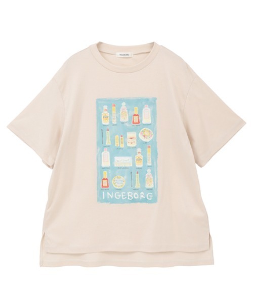 INGEBORG（インゲボルグ） tシャツ コスメティックワンポイントpt