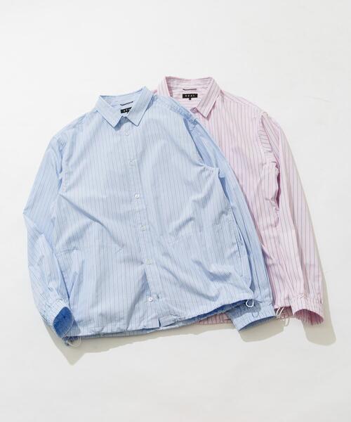 「EKAL」 長袖シャツ LARGE ブルー系その他 メンズ_画像3