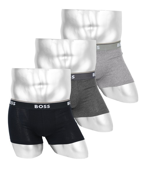 未使用 ヒューゴボス HUGO BOSS グレー パンツ 34R トルコ製 春秋 ボクサーパンツ HUGO BOSS ヒューゴボス 「3枚セット」Trunk 3P Power