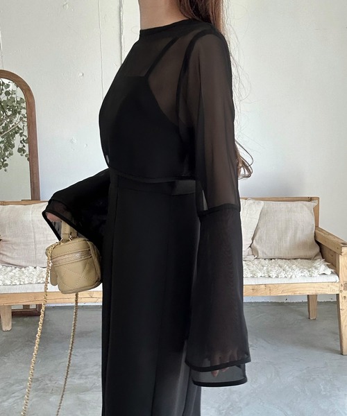 「LAUIR」 コンビワンピース LARGE ブラック レディース_画像3