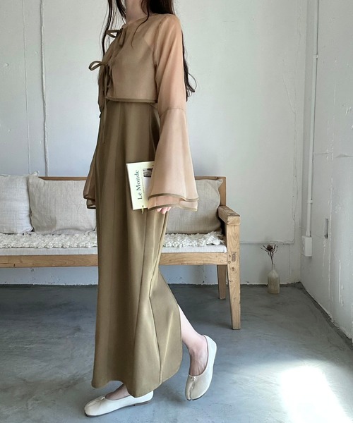 「LAUIR」 コンビワンピース LARGE ブラック レディース_画像5