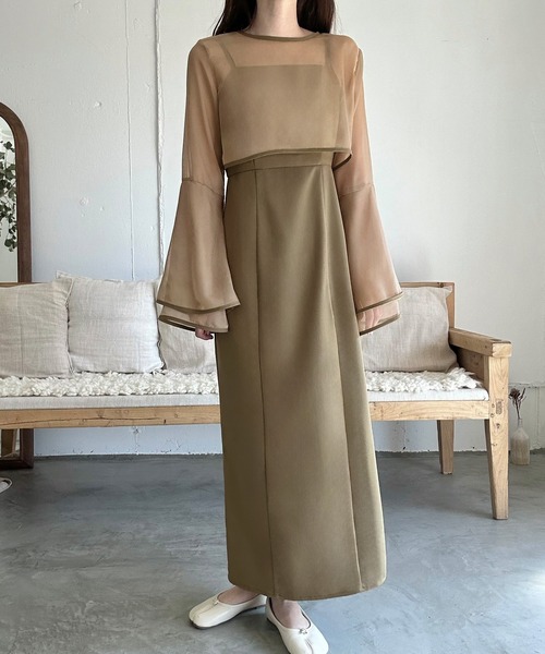 「LAUIR」 コンビワンピース LARGE ブラック レディース_画像8