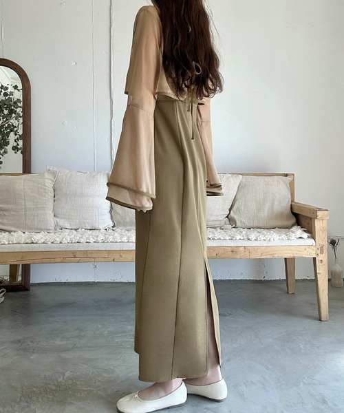 「LAUIR」 コンビワンピース LARGE ブラック レディース_画像9