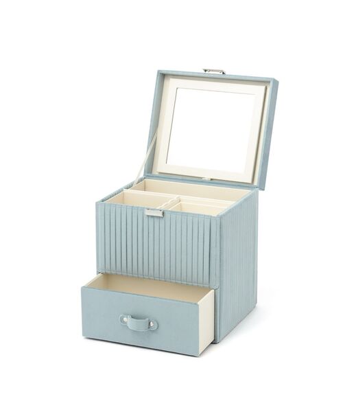 Francfranc（フランフラン） 収納 ギャザー コスメボックス ブルー