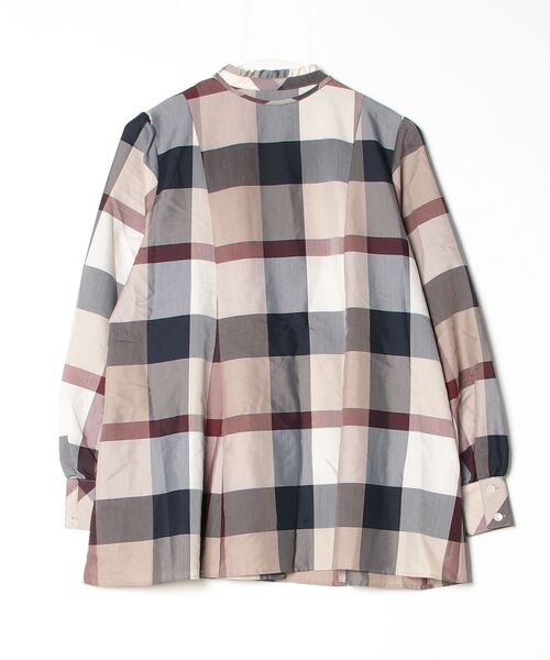 「BLUE LABEL CRESTBRIDGE」 長袖チュニック 38 ネイビー レディース_画像2