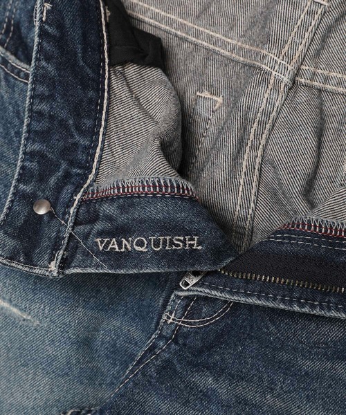 VANQUISH　スタッズ打ち グランジ加工 ブーツカットデニム VANQUISH スタッズ打ち グランジ加工 ブーツカットデニム