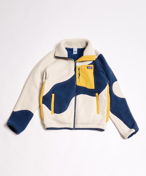 ホワイトマ≫ アウター ON EARTH RECYCLED SHEARLING JACKET (39125 【絶品】 PAMフリース ニット P.A.M. ニット/セーター