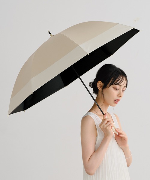 LANVIN COLLECTION 傘 晴雨兼用日傘 ラメ×フラワー刺繍 レディース