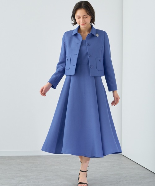 美品☆ANAYI アナイ　ノーカラージャケット　ジップアップ　ブルゾン　36 ANAYI ジャケット ノーカラージャケット 「セットアップ対応商品