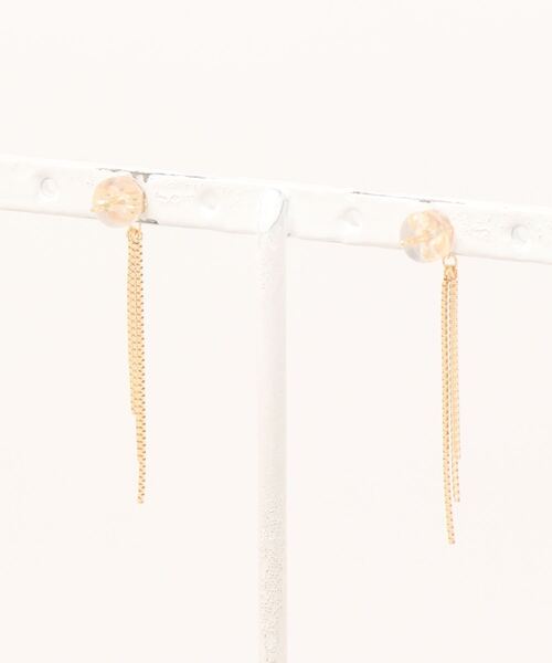 コンアフェット　K18 チェーンピアス con affetto ピアス K18チェーンピアス レディース : ZOZOTOWN Yahoo