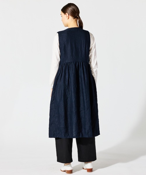ワンピース mizuiro ind Vネックジレワンピース mizuiro ind