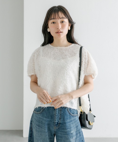 pual ce cin シャツ ブラウス ジャガードフリンジプルオーバーブラウス レディース : ZOZOTOWN Yahoo!店 - 通販 ...