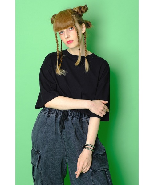 ブレスレット an meets zakka ピラミッドスタッズ2連コードレザー