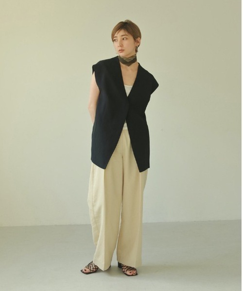 TODAYFUL」 ベスト 36inch ブラック WOMEN（TODAYFUL（トゥデイ