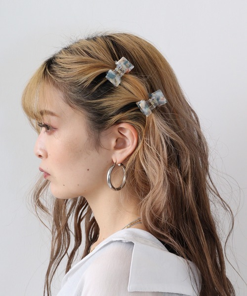 lit.Cy ヘアクリップ スクエアミニバンスヘアクリップセット