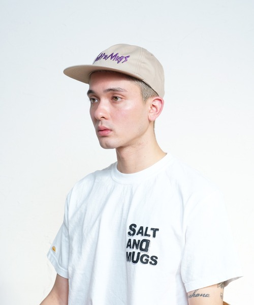 SALT&MUGS キャップ 帽子 Slash Logo Cap メンズ レディース