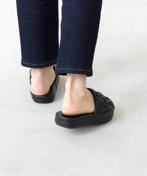 todayful ギャザーボリュームサンダル　ブラック38 新品未使用 箱無し CALIFORNIA OUTFITTERS サンダル 3-2A81 メッシュクロッグサンダル