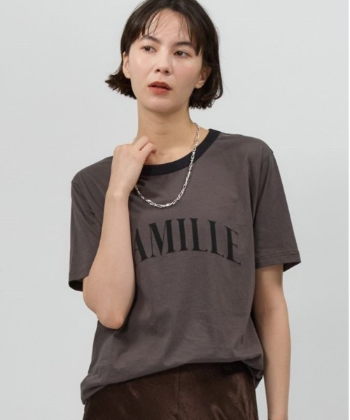 BABYLONE tシャツ CAMILLEバイカラーTシャツ レディース
