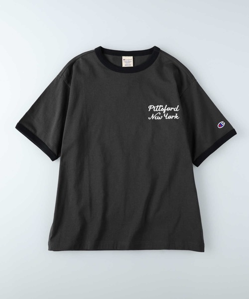 Champion tシャツ 「Champion」リンガープリントTシャツ
