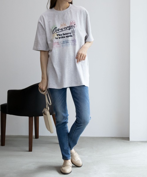 tシャツ COMPACT BUTTON TEE レディース index tシャツ 「S-3Lサイズ」サイドパール調ボタンボクシー