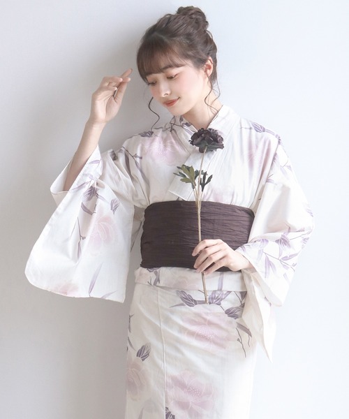 KYOETSU（京越） 浴衣 1人で簡単着付け セパレート 浴衣 4点セット