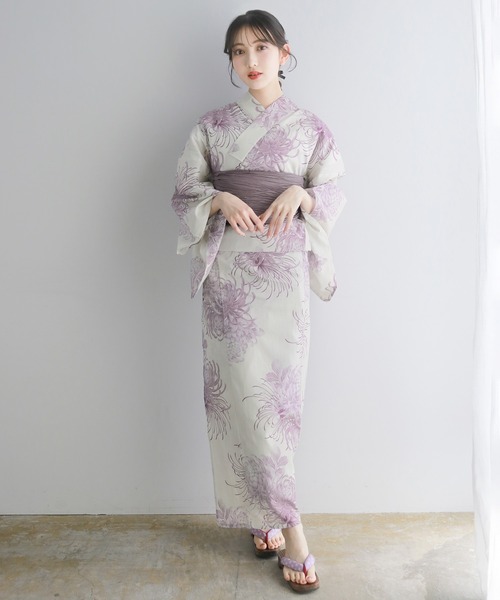 KYOETSU セパレート浴衣　4点セット　静寂に薄花桜 KYOETSU セパレート浴衣 4点セット 静寂に薄花桜 - メルカリ