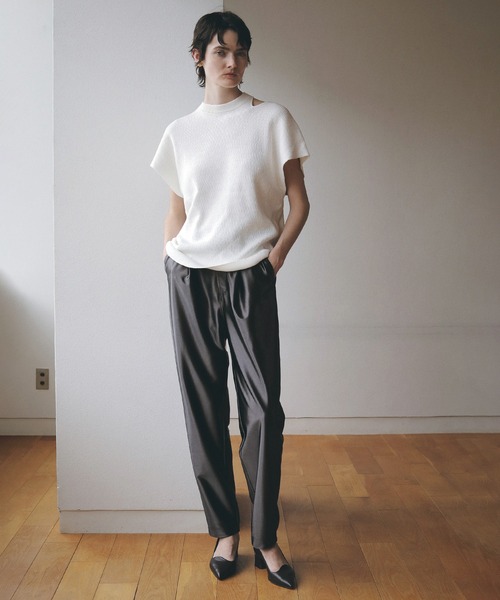 カットソー(長袖/七分) MANOF  MESH SLEEVE LAYERED TOPS marai（マーライ） カットソー レディース 七分袖 シャツ プルオーバー