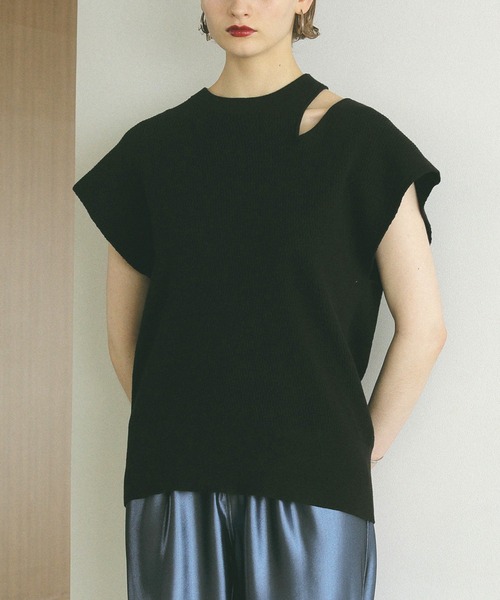 MANOF（マノフ） tシャツ LAYERED THERMAL KNIT TOPS レディース