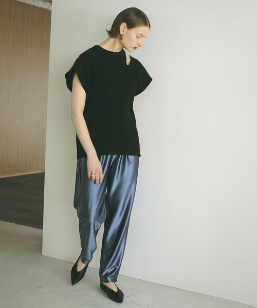 MANOF（マノフ） tシャツ LAYERED THERMAL KNIT TOPS レディース