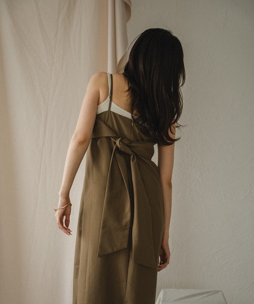 mideal ワンピース sheer design cami onepiece / シアーデザイン 
