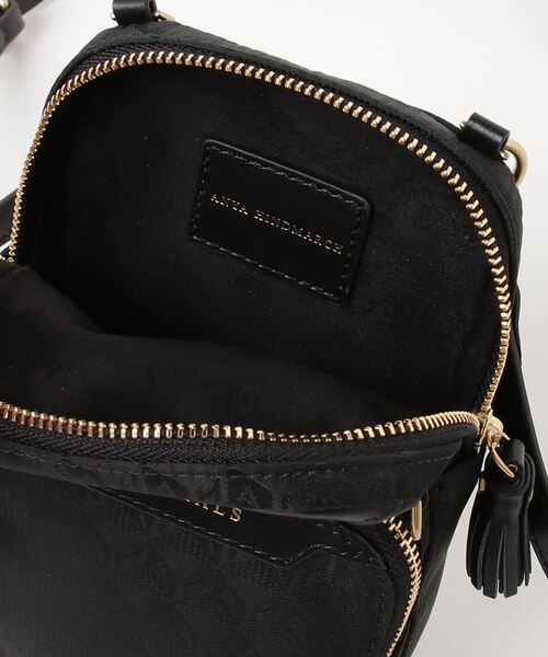 【極美品】アニヤハインドマーチ ワンショルダーバッグ 肩がけ ブラック レザー ANYA HINDMARCH（アニヤ・ハインドマーチ） ショルダーバッグ バッグ