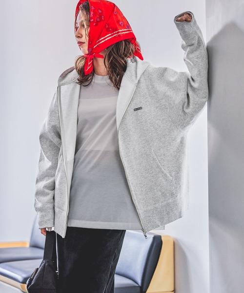 パーカー 「HEREIAM」ユニセックス/ワッペンロゴ裏起毛フーディー レディース メンズ HEREIAM パーカー 「HEREIAM」ユニセックス/ワッペンロゴ裏起毛