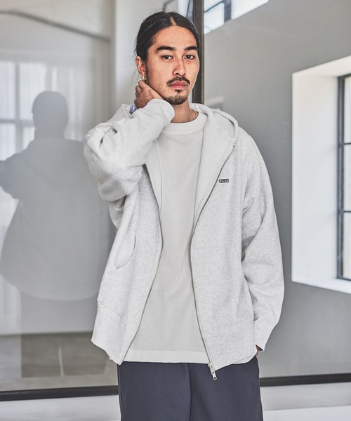パーカー 「HEREIAM」ユニセックス/ワッペンロゴ裏起毛フーディー レディース メンズ HEREIAM パーカー 「HEREIAM」ユニセックス/ワッペンロゴ裏起毛