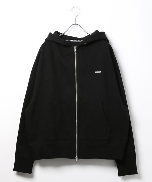 パーカー 「HEREIAM」ユニセックス/ワッペンロゴ裏起毛フーディー レディース メンズ HEREIAM パーカー 「HEREIAM」ユニセックス/ワッペンロゴ裏起毛