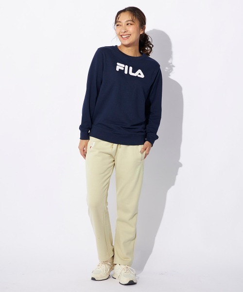 FILA イエロースリムフィットパンツ FILA パンツ 「FILA」ロングパンツ ジャージパンツ レディース
