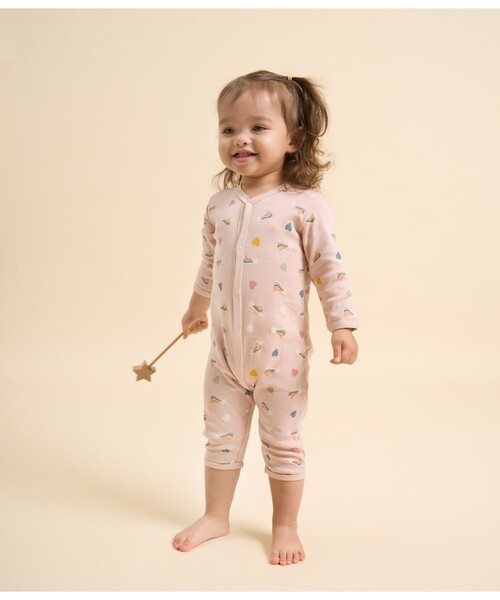 PETIT BATEAU（プチバトー） ベビー服 ロンパース 足なしロンパース