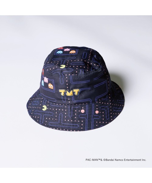 TMT 帽子 ハット 「 × PAC-MAN 」WATER PLOOF BUCKET HAT メンズ