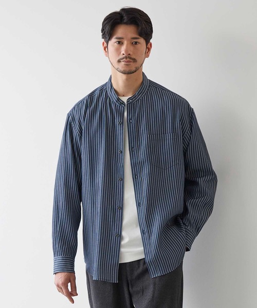 WOOYOUNGMI 25SS ロゴプリント 半袖デニムシャツ 半袖】デニムシャツ（両胸ポケット2個付き・6,5オンス）[KURO
