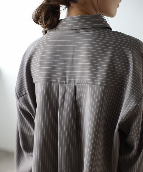 Bonjour Sagan（ボンジュールサガン） ブラウス シャツ ピンストライプ