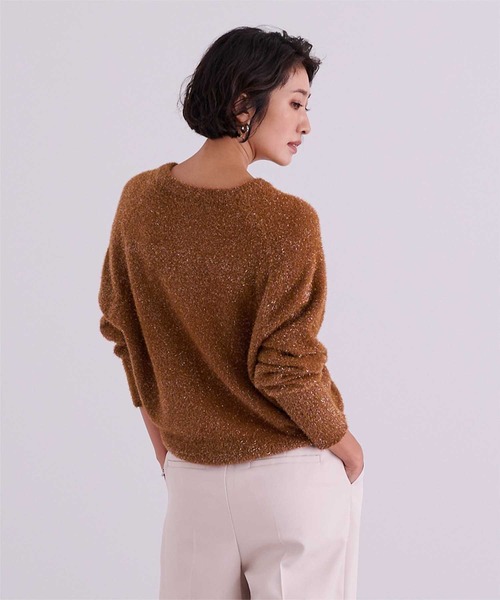 ur's（ユアーズ） カーディガン クルーネックラメカーディガン