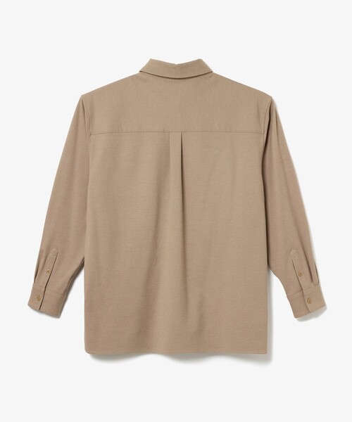 LACOSTE（ラコステ） ブラウス シャツ ストレッチ ウールライクダブル