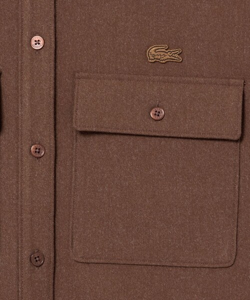 LACOSTE（ラコステ） ブラウス シャツ ストレッチ ウールライクダブル