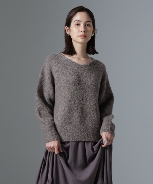 NANO universe（ナノ・ユニバース） ニット セーター ブークレVネック