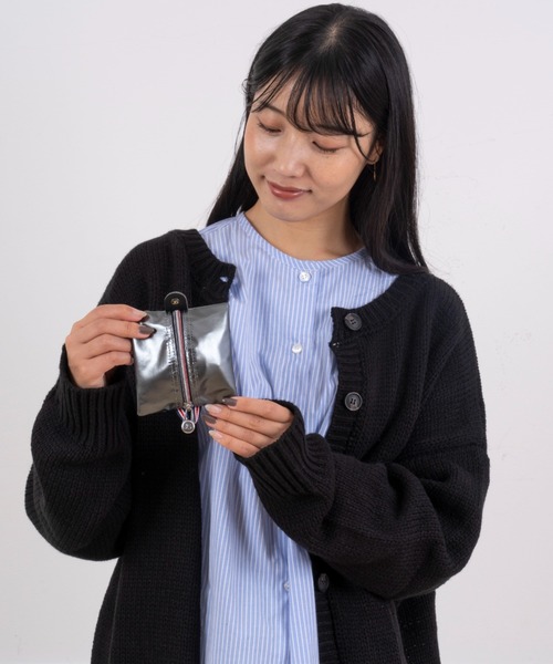 ポーチ付✨JACK GOMME PVC ショルダーバッグ 黒 グレー - メルカリ